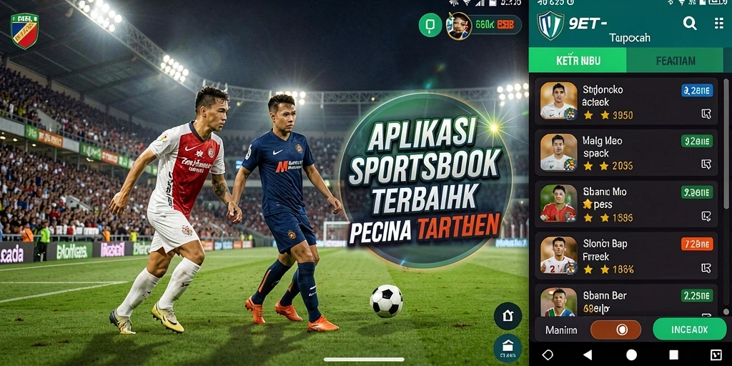Tampilan menarik dari gameplay aplikasi Sportsbook 9ET.
