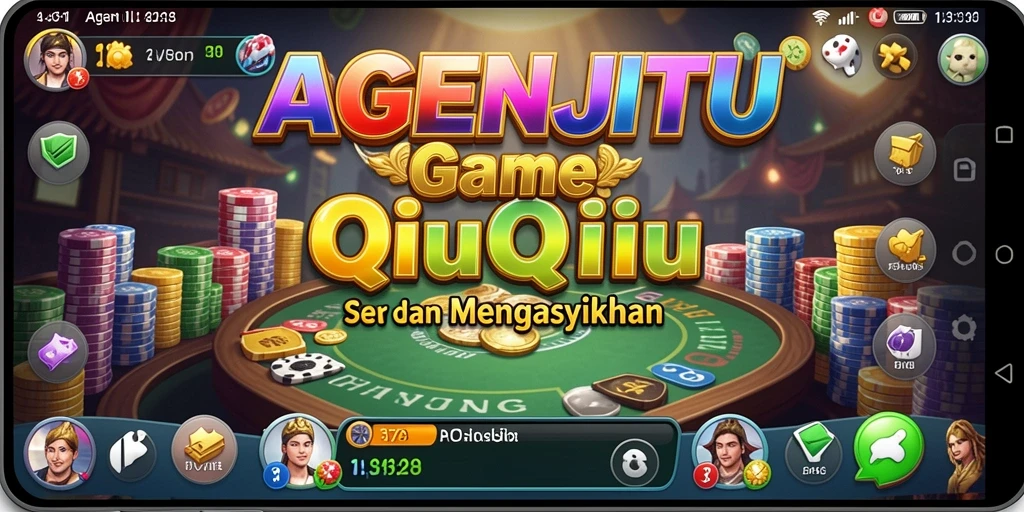 Screenshot gameplay QiuQiu yang penuh aksi di AGENJITU.