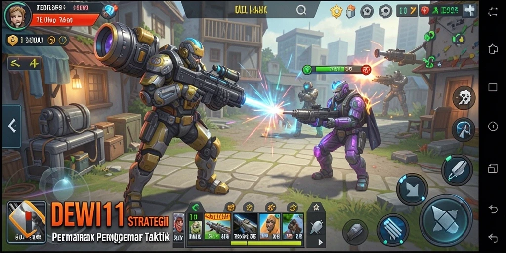 Screenshot DEWI11 menunjukkan aksi strategi yang mendebarkan dan mendalam.