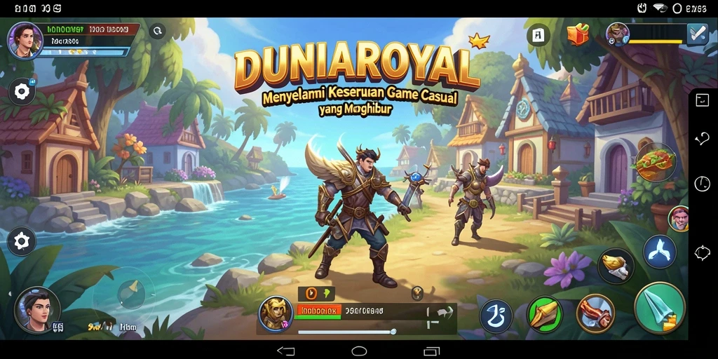 Tampilan gameplay seru DUNIAROYAL yang penuh warna dan tantangan.