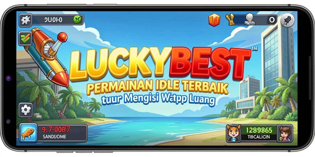 Tampilan gameplay Idle yang menarik dari LUCKYBEST dengan grafik yang cerah.