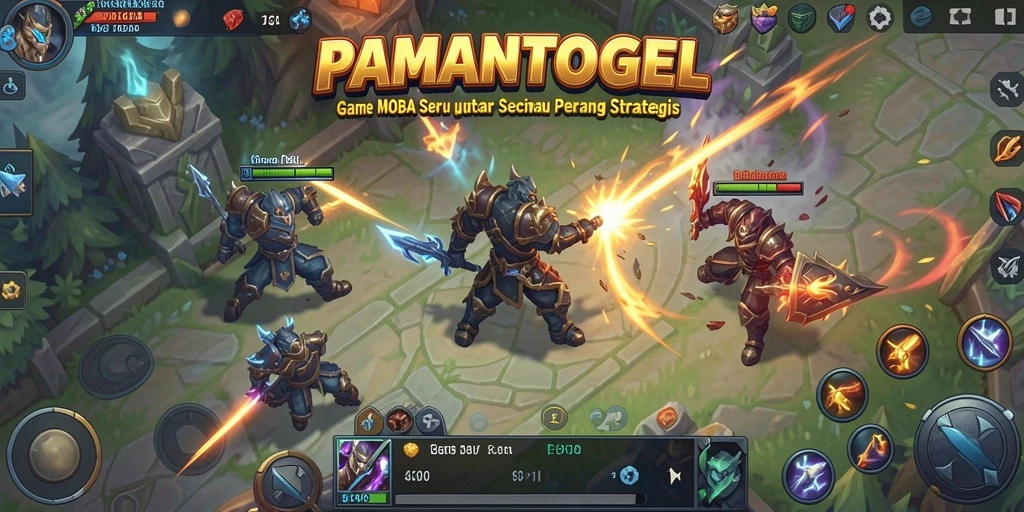 Tampilan menarik dari gameplay MOBA PAMANTOGEL yang menegangkan.