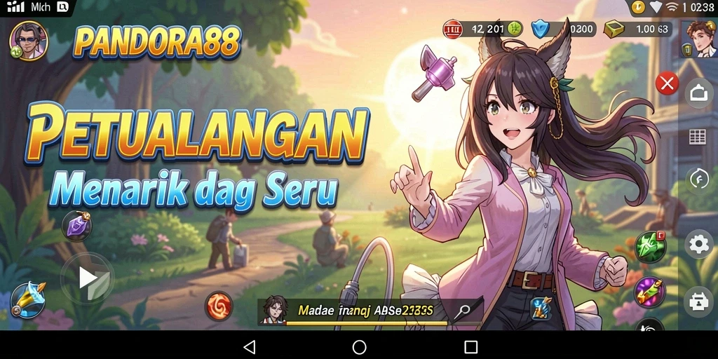 Tampilan menarik dari gameplay PANDORA88 yang penuh warna.