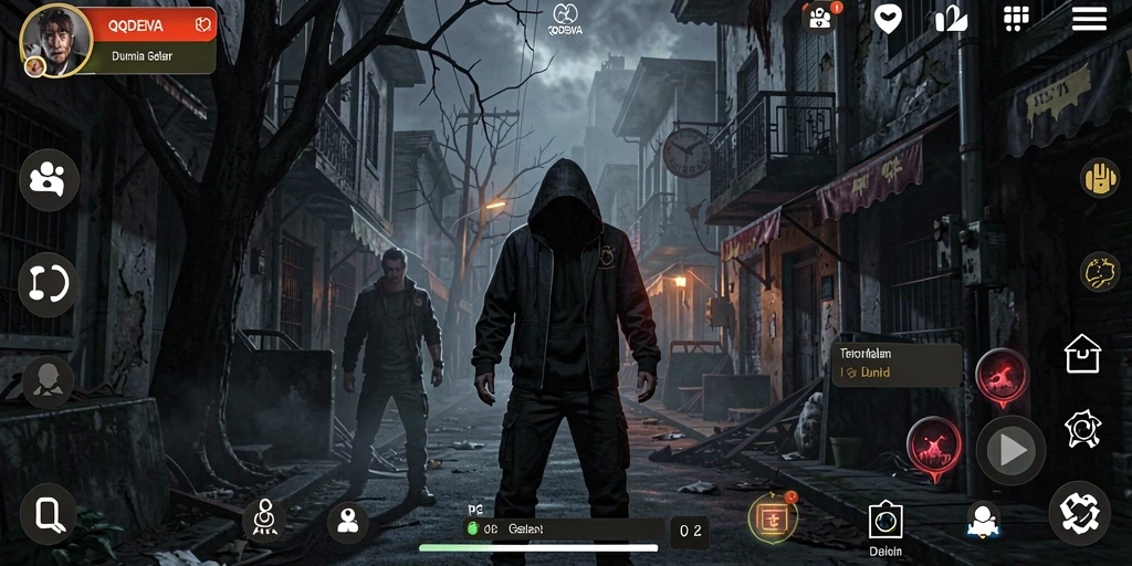 Gameplay menegangkan di QQDEWA, penuh dengan suasana Horror.