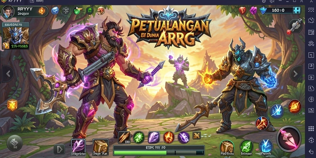 Tampilan gameplay seru dalam dunia ARPG RPYYY.
