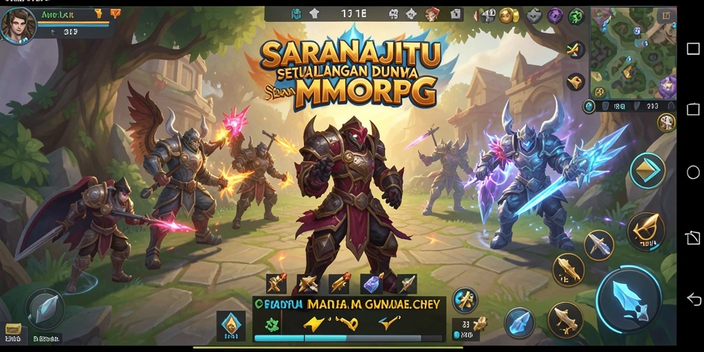 Tampilan gameplay mendebarkan dari SARANAJITU, menampilkan pertarungan epik.