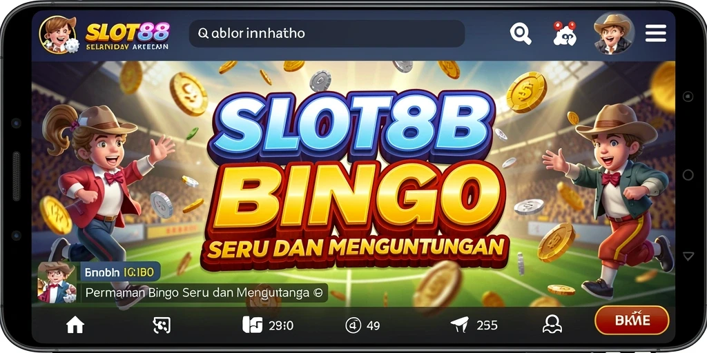 Tampilan aplikasi SLOT88 yang menampilkan gameplay Bingo yang seru.