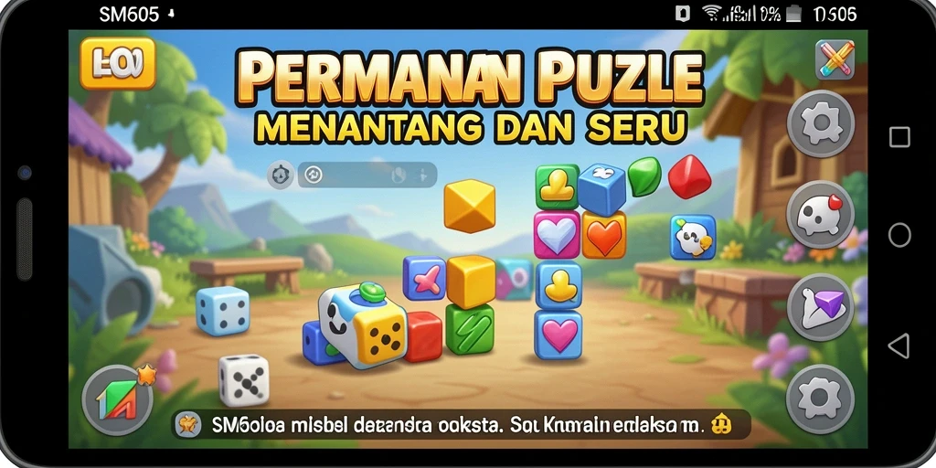 Tampilan gameplay SM605 yang seru dan penuh tantangan.