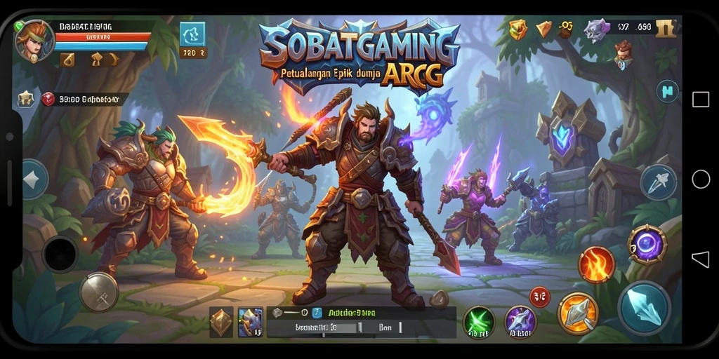 Gameplay seru SOBATGAMING dengan pertarungan ARPG yang mendebarkan.