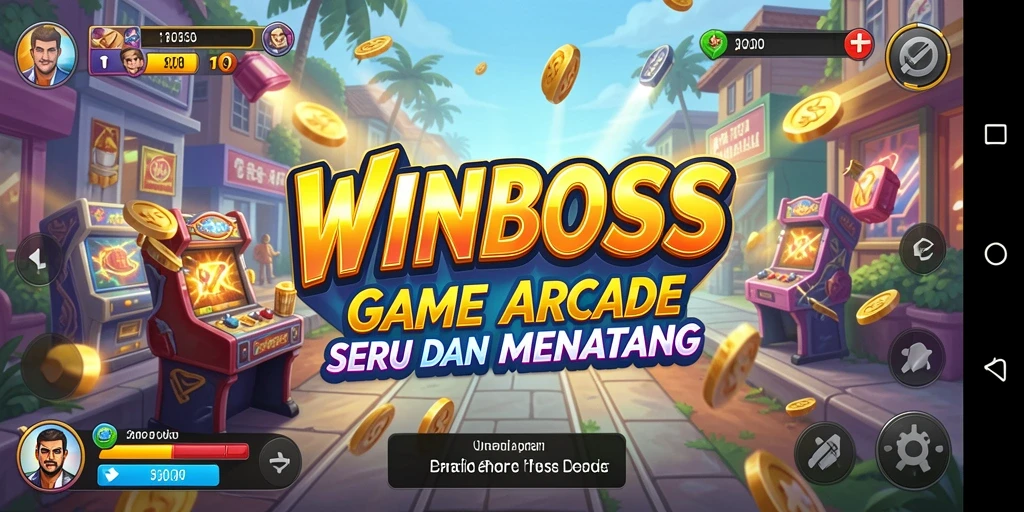 Tampilan seru gameplay arcade WINBOSS yang penuh tantangan.